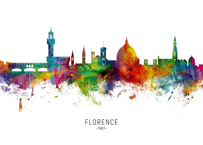 Florence Italy Skyline