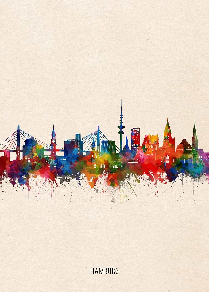 hamburg watercolor