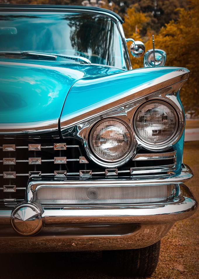 Vintage Blue Car