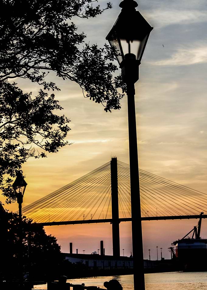 Savannah Georgia at Sunse
