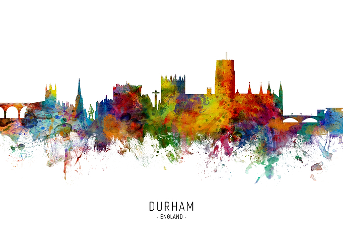 Durham England Skyline