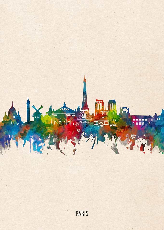 paris watercolor
