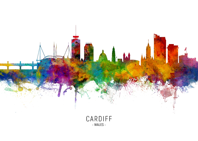 Cardiff Wales Skyline