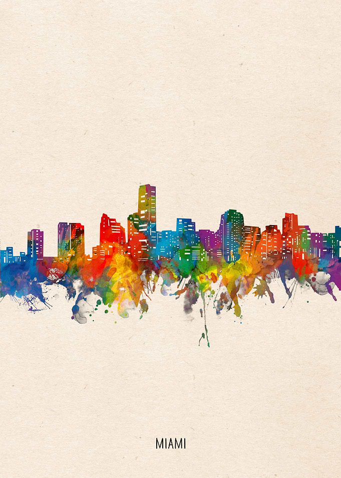 miami watercolor