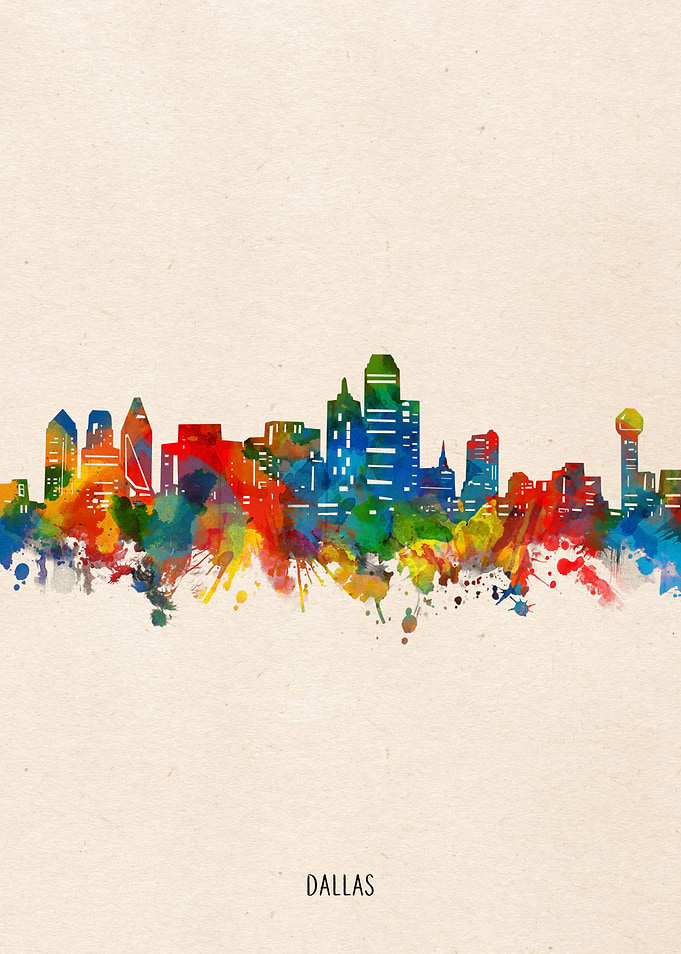 dallas watercolor