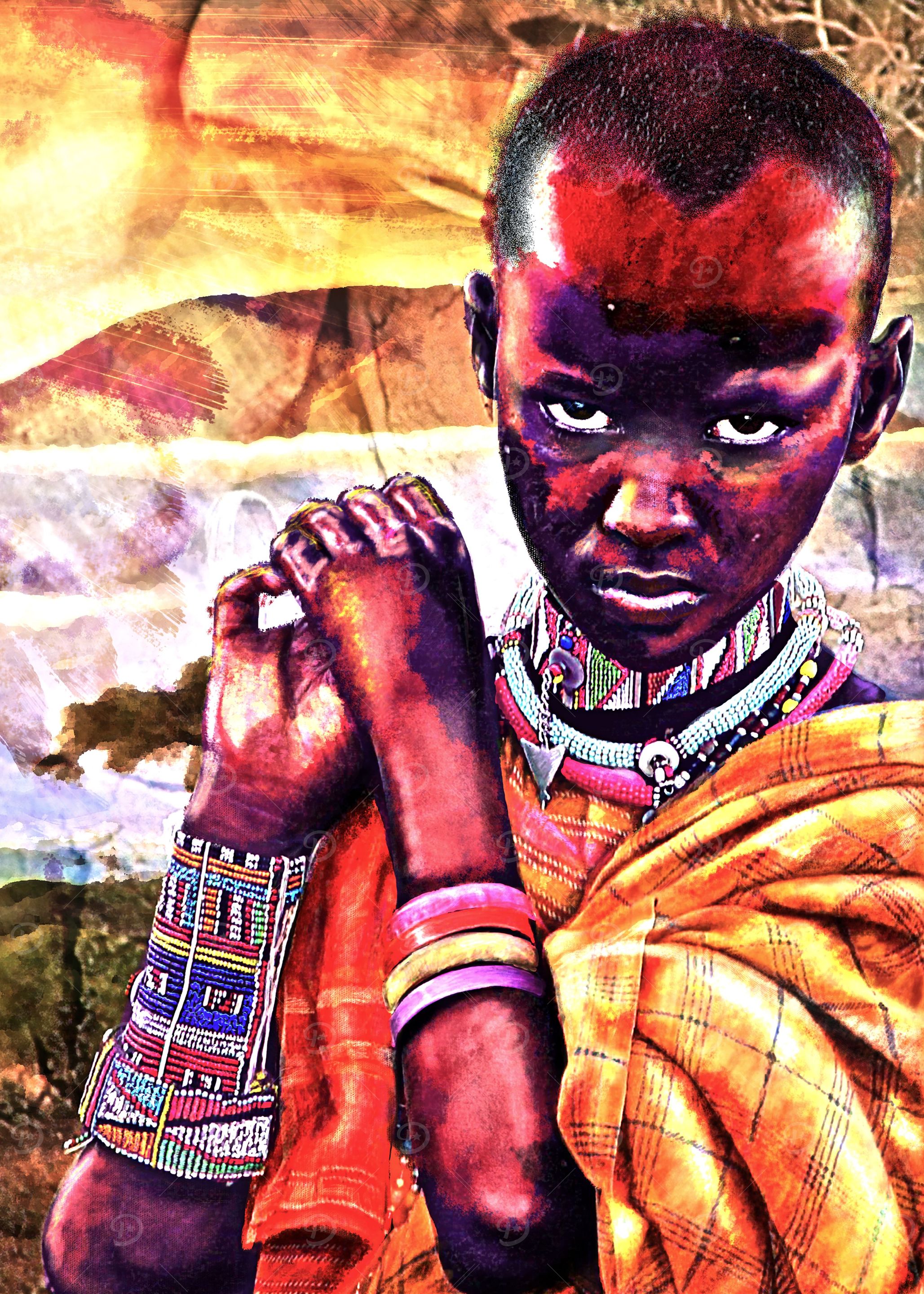 African kid portrait