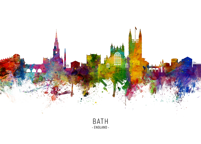 Bath England Skyline