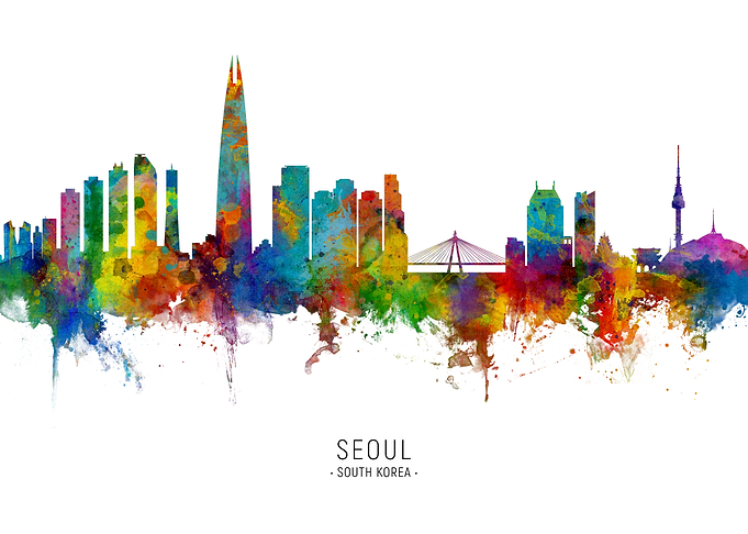 Seoul South Korea Skyline