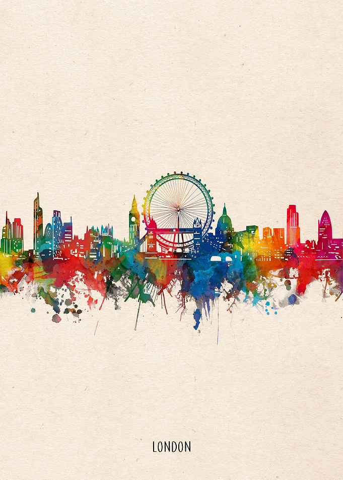 london watercolor