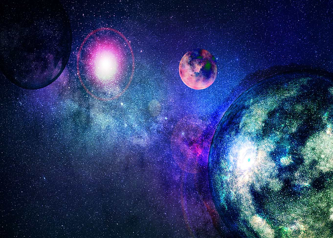 Planet in space