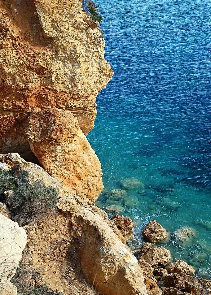 Rocky Algarve coast