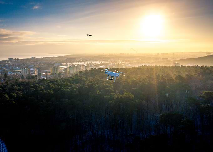 Aerial drone shot
