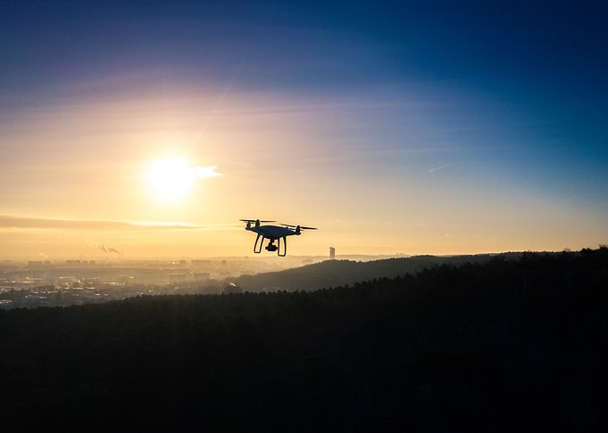 Aerial drone shot