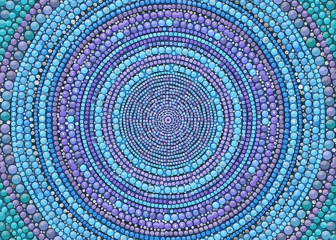 Dot Art Pastel Mandala