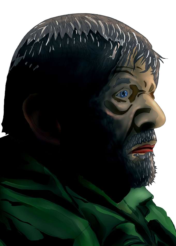 Old sad man