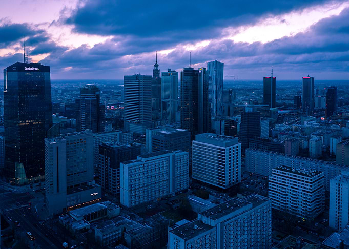 Warsaw city center