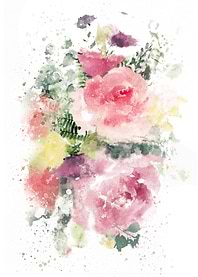 Abstract Roses Bouquet