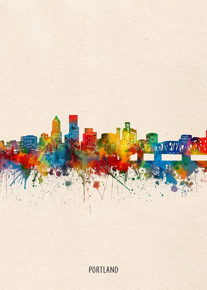portland watercolor