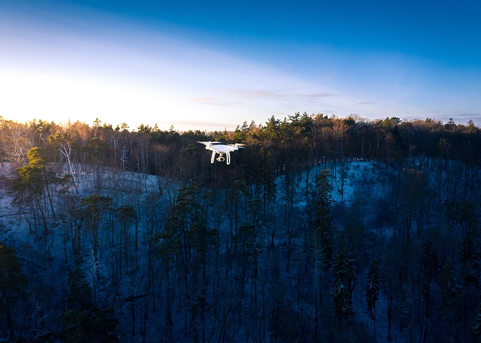 Aerial drone shot