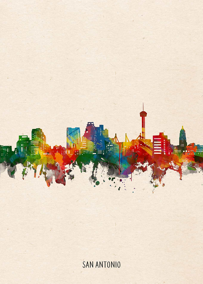 san antonio watercolor
