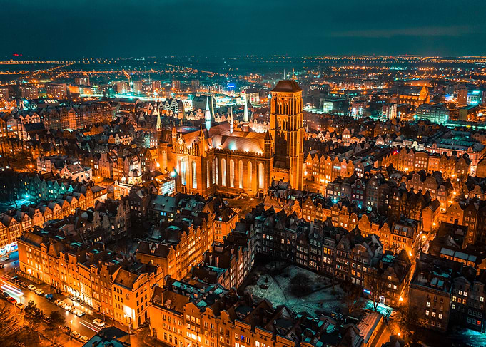 Gdansk by night
