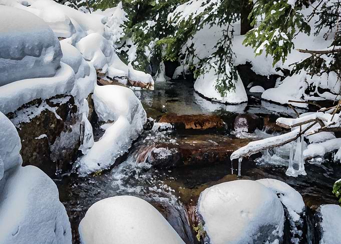 Snow river