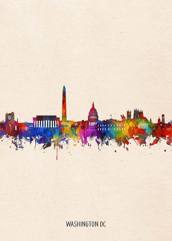washington dc watercolor