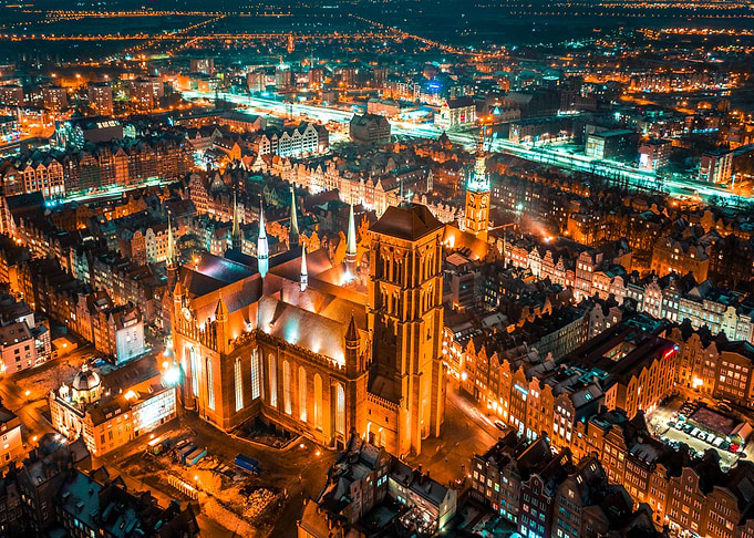 Gdansk by night