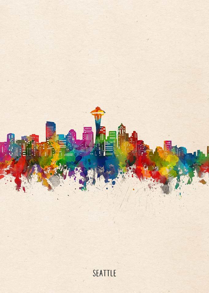 seattle watercolor