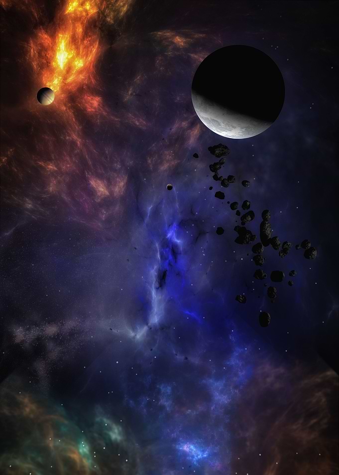 Multicoloured nebula