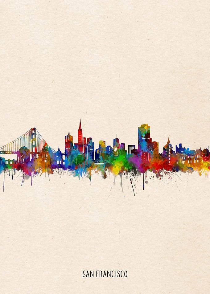 san francisco watercolor