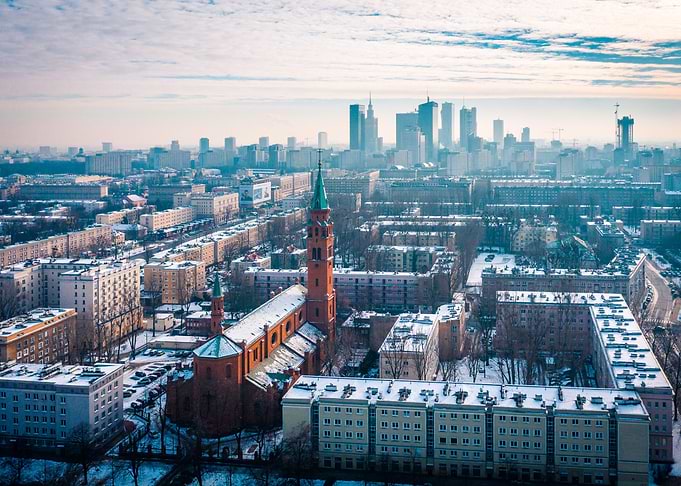 Warsaw city center