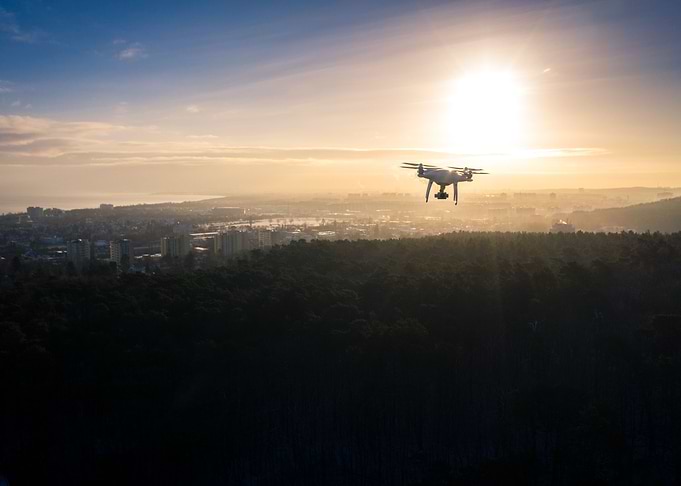 Aerial drone shot