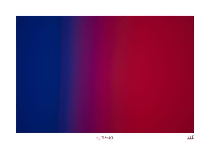 blue pink red