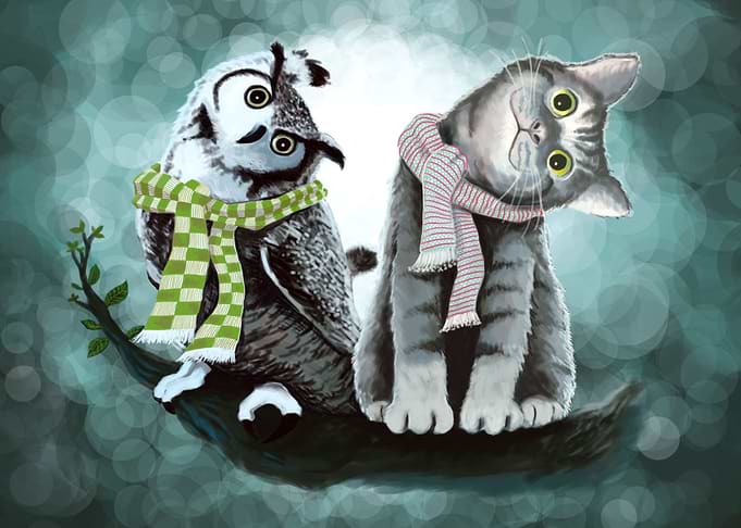 Cat and Owl