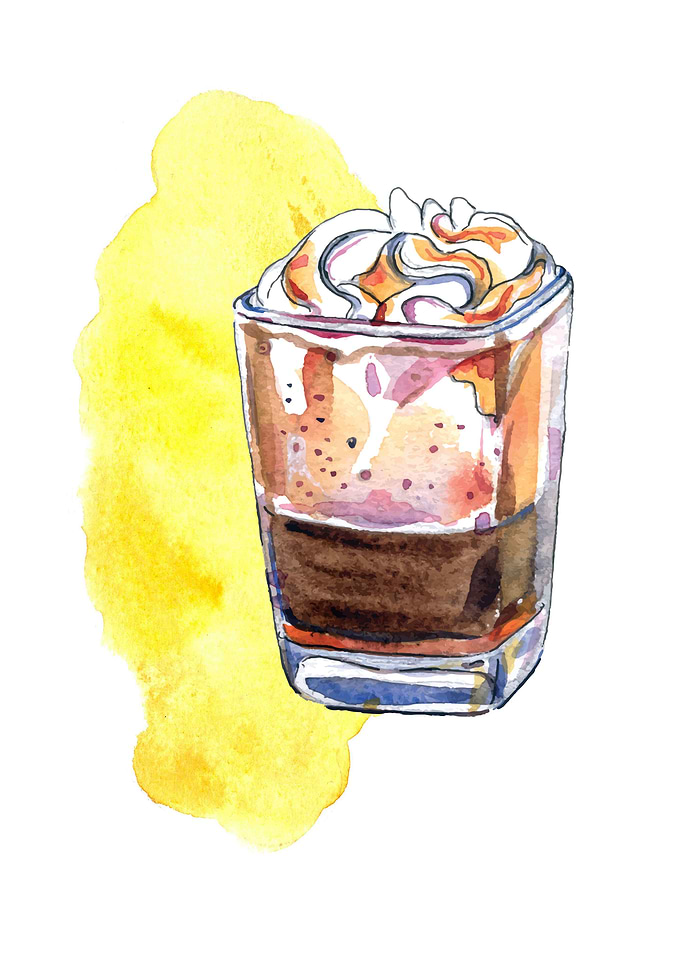 Coffee caramel espresso