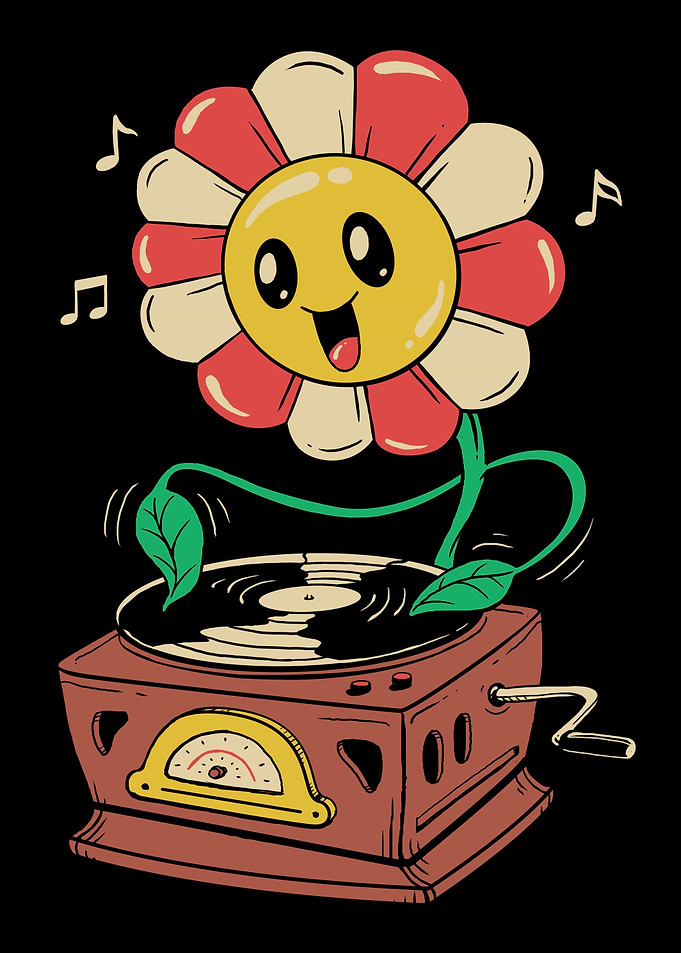 Vinyl Flower