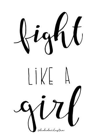 Fight like a girl