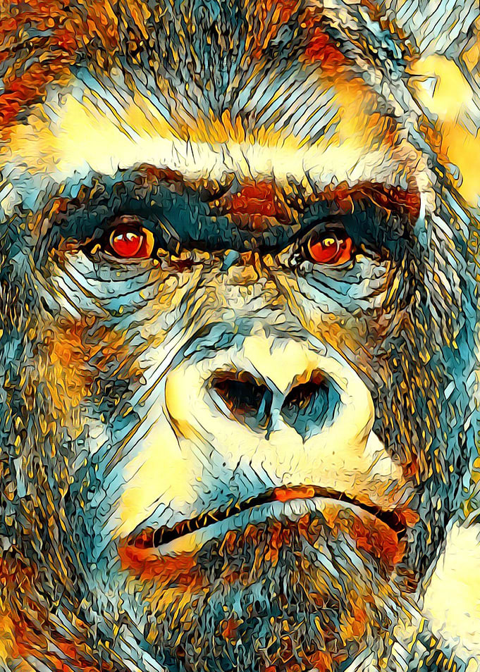 AnimalArt Gorilla 002