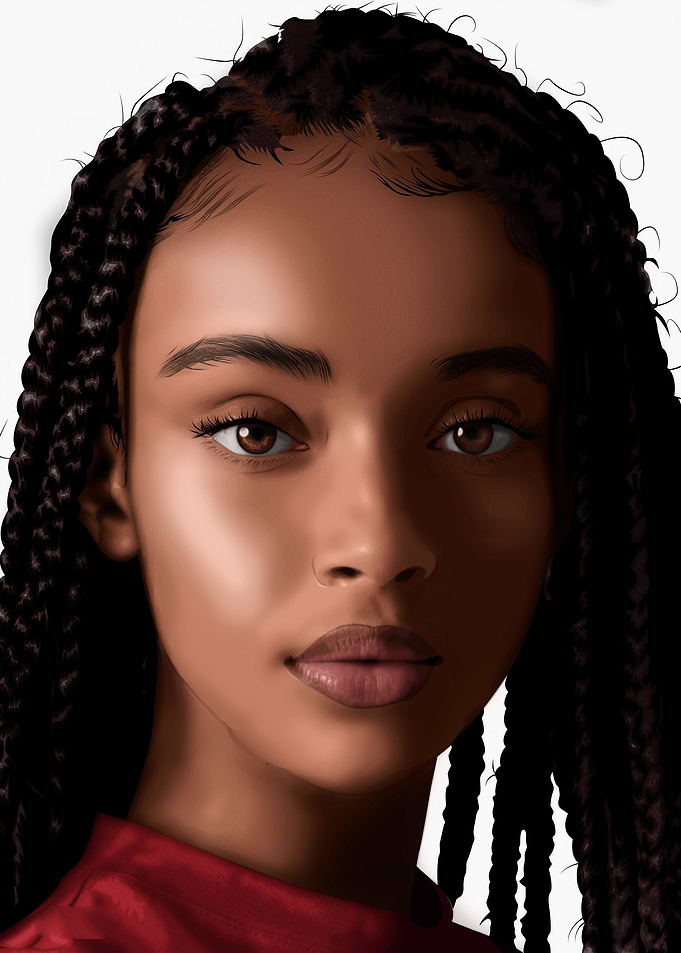 Lady in Braids