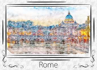 Rome Sant Angelo Bridge