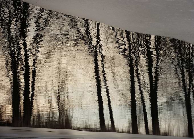 Painting on the ice wall