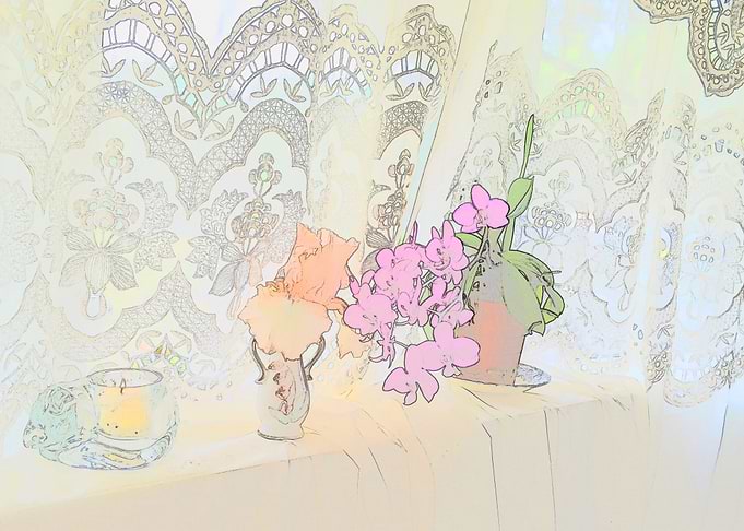 Morning with Flowers