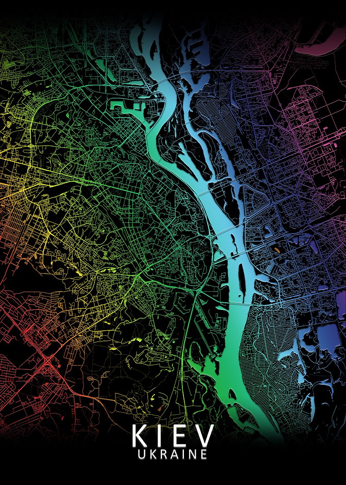 Rainbow Kiev City Map