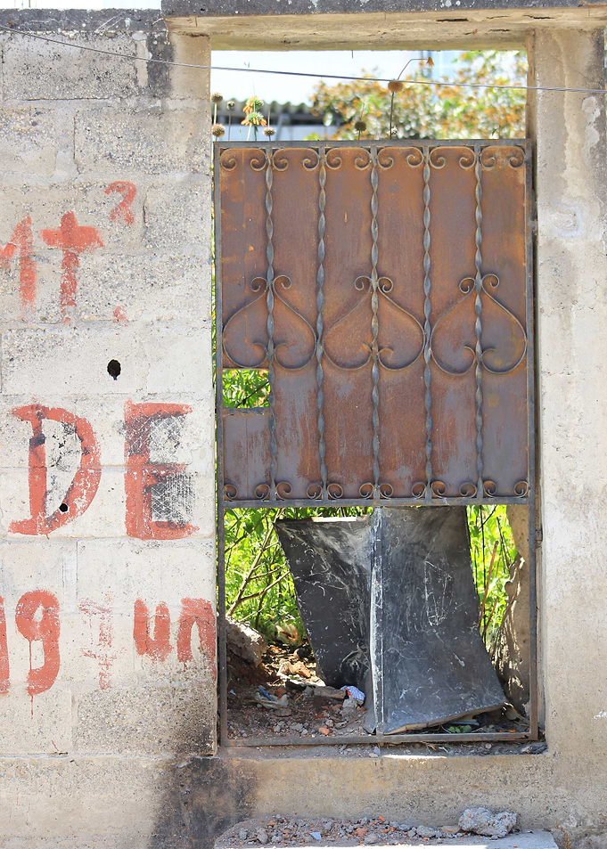 Rust Covered Door in a Wal