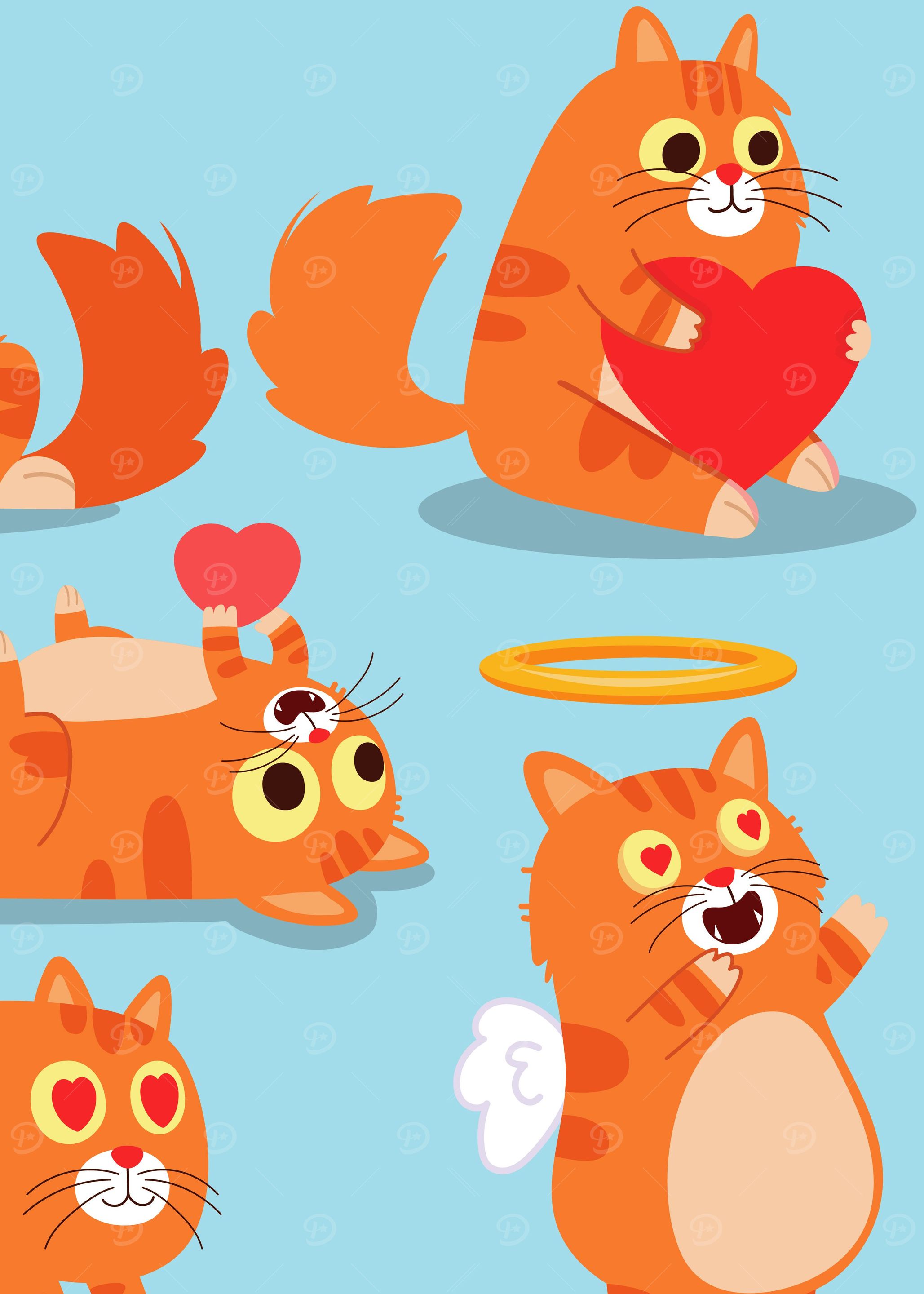 cute cat cartoon