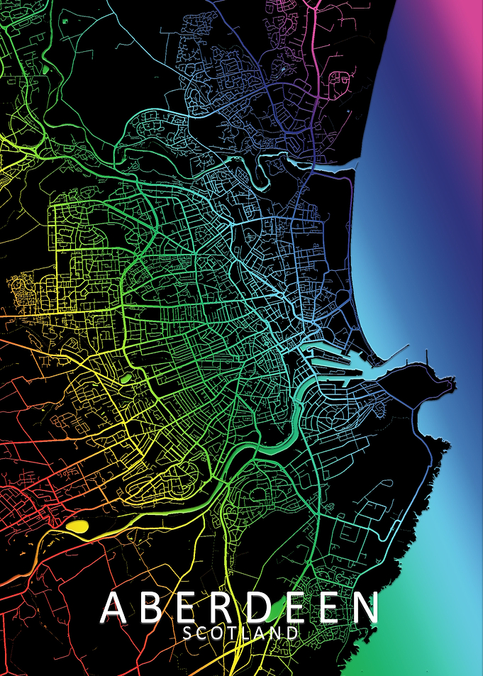 Rainbow Aberdeen City Map