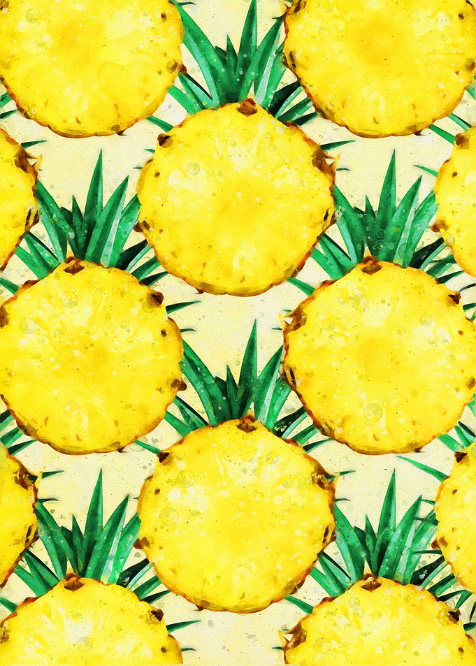 Pineapple watercolor