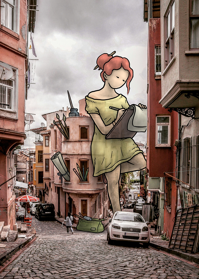 drawing girl
