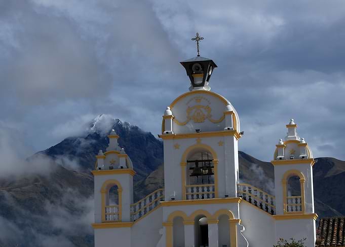 Church Next to a Mountain
